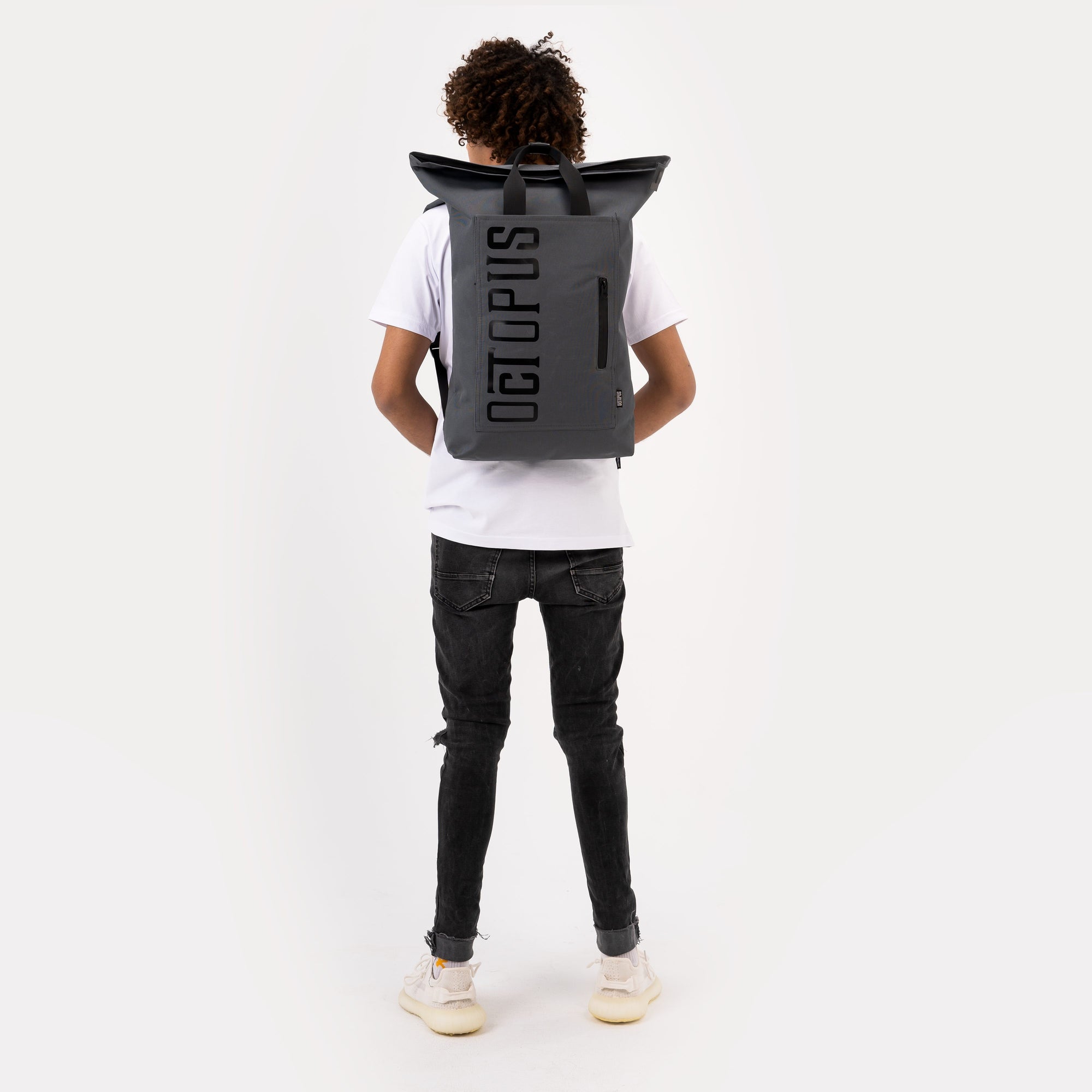 حقيبة ظهر قابلة للطي - رمادية 