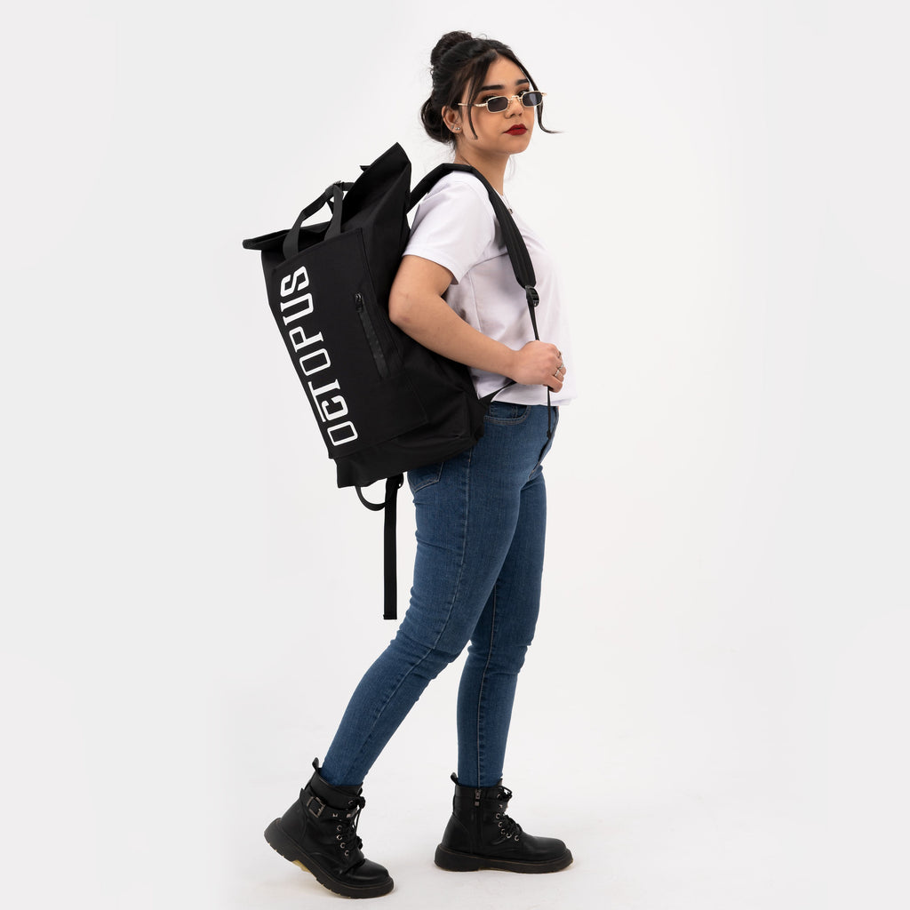 حقيبة ظهر قابلة للطي - أسود 